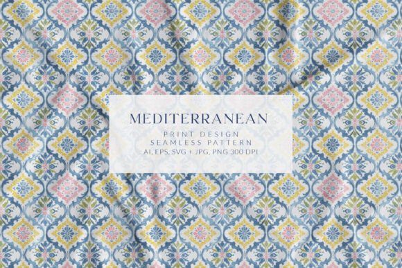 Antique Vintage Mediterranean Arabesque