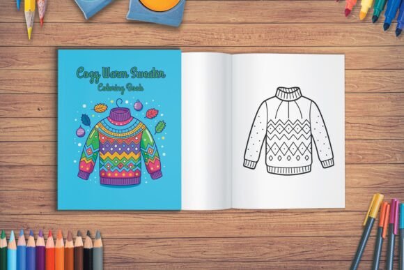 Cozy Sweater Coloring 24 Warm Designs