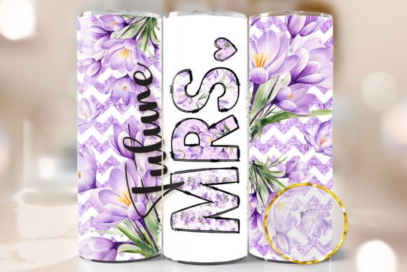 Floral Future Mrs Skinny Tumbler Wrap