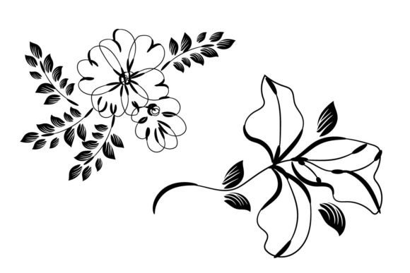 Leaves Floral Wildflower Design