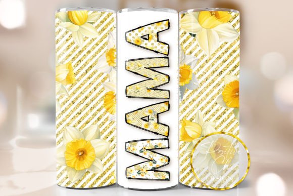 Spring Mama PNG Floral Tumbler Wrap