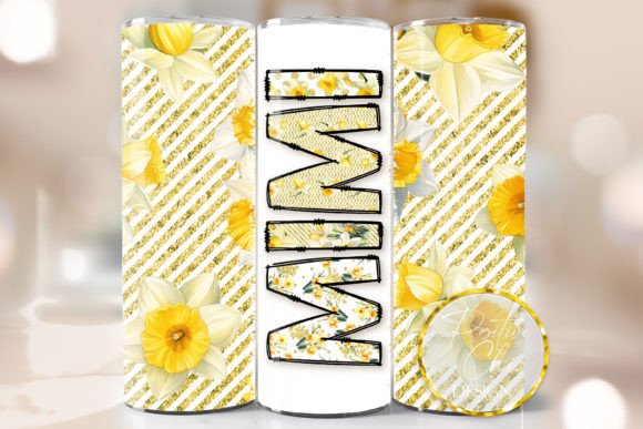 Spring Mimi PNG Floral Tumbler Wrap